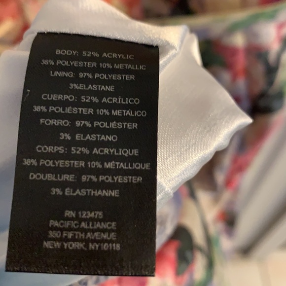 Tahari Floral Jacquard flower ombre fit and flare dress 4 NWT new with tags - Picture 9 of 10